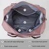 Sacos de armazenamento dobrável bolsa de viagem bolsa esportiva bolsa de ombro para academia tamanho grande náilon expansível bagagem de fim de semana para mulheres compras 295c