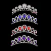 In magazzino A buon mercato Bella elegante mitazione Perla Strass intarsio Corona Tiara Matrimonio Sposa Pettine per capelli Corone per Prom Party 228Q