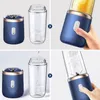 Processorer Portable Mini Blender Electric Cordless Juicer Cup for Travel Handheld Smoothie Makers Hushållens kökstillbehör 400 ml