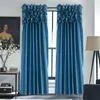Luxury Valance & Curtain Ready Made Window Treatment Drapes For Living Room Bedroom Solid Color Panel Customized order balance pa210B