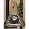 Carpets European Entrance Door Mat Home Long Hallway Rug Bedroom For Living Room Decorative Anti-Skid Floor Bedside Drop Delivery Ga Oteaq