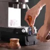 Outils Mini boîte à café, Type tiroir, en acier inoxydable, conteneur à café moulu, seau avec tige pour Barista