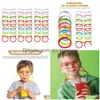 Vasos desechables Pajitas Sts St Beber Fiesta Loco Anteojos Gafas Divertido Funky Drinksilly Tubo Cóctel Bebida Batido Novela Dhfvy