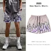 Designer Short Fashion Casual Clothing Kinetic Flame Fashion American Basketball Shorts Summer Breatble Fitness Quick Dry Running Quarter Shorts