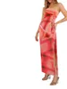 Rokken Vrouwen S Bloemenprint Crop Top En Hoge Taille Maxi Rok Set - Mouwloze Trekkoord Tube Met Zomer Casual Wrap Around