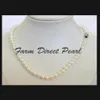 fine pearls jewelry natural 22 Inch Long Genuine 7-8mm White Strand Pearl Necklace258T