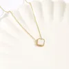 klaver vier blad ketting vrouwen ketting ketting Gouden Hanger gouden ketting ketting Luxe Klassieke Kettingen voor Vrouwen Lange Ketting ontwerper Sieraden charme accessoires