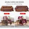 Coperte Coperta per divano in stile europeo con nappa Bohemian Lounge Bed Plaid Tapestry Copriletto Donna Outdoor Beach Sandy Asciugamani Cape 230721