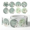 Present Wrap 500st Flower Tack klistermärken 1Inch Packaging Decor Small Business Supplies Wedding Sticker