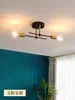Ceiling Lights Nordic All-copper Metal Pole Bedroom Aisle Light Corridor Modern Study Lamps Black Lighting Fixtures