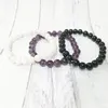 MG0319 Topp Grand Moonstone Energy Armband Set Natural Black Tourmaline Amethyst Armband Balance Chakra Gem Stone Armband298o