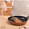 Cucchiai Zuppa di ramen in legno Cucina giapponese Spata Legno di teak Frittura di riso Condimento Padella antiaderente Drop Delivery Giardino domestico Sala da pranzo Bar Fla Dhnxt