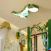 Ceiling Lights Kids Room Lamp For Children Bedroom Lighting Led Remote Control Dinosaur Animal Boy Light Nursery