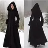 2018 New Fur Hallowmas Hooded Cloaks Winter Wedding Capes Wicca Robe Warm Coats Bride Jacket Christmas Black Events Accessories229I