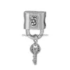 Charms de alta qualidade 925 Sterling Sier Key Lock Charm Bead Pingente Para Original Pandora Colar Pulseira Moda Feminina Diy Jóias Dh46H