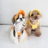 Vestuário para cães Espessamento Roupas esportivas Alças Saia Roupas para animais de estimação Gato e roupas Urso de pelúcia Casaco Chapéu Kawaii Designer