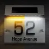 Other Home Decor 1 Set Doorplate Light Solar Address Sign Lamp House Number Sign For Outside 230721