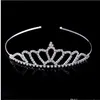 Headpieces Brilhante Cristal Nupcial Tiara Festa Concurso Banhado a Prata Crown Hairband Acessórios de Casamento Baratos 2018 Novo Desig275j