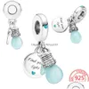 Charms The 925 Sterling Sier Light Emitting In Dark Bb Double Suspension Hanging Decoration É Adequado Para Pandora Bracelet Lady Je Dhick