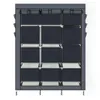 Heavy Duty Portable Closet Organizer Garderobe Kledingrek Planken Grijs264P