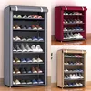 3 4 5 6 8 Layers Dustproof Assemble Shoes Rack DIY Home Furniture Non-woven Storage Shoe Shelf Hallway Cabinet Organizer Holder Y2277j