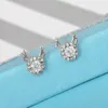 Stud Earrings Full Rhinestone Elk For Women And Girls Lovely Antlers Ear Hook Luxury Party Jewelry Accessories Gift 2023 Trend