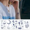 New Juice Ink Tattoos Semi-Permanent Waterproof Tattoo Butterfly Panda Feather Leaf Letters Design Hand Fake Tattoo Men Women