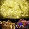 IP44 50M 500 LED Warm White Red Yellow Blue Purple Pink MultiColor chain fairy String Lights for holiday Christmas Light AC110V 22213b