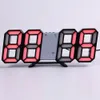 Kissen Wanduhr Uhr Uhr 3D LED Digital modernes Design Wohnzimmer Dekor Tisch Alarm Nachtlicht Luminous Desktop