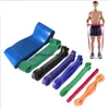 Renkli 5 Boyut Yoga Kemer Direnç Bantları Spor Salonu Ev Egzersizi Erkekler İçin Elastik Kauçuk Bant Kadın Yoga Gerginlik Bandı
