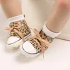 First Walkers Baby Canvas Leopard Sport Sneakers Born Print Schuhe Kleinkind Kleinkind Anti-Rutsch