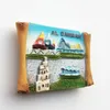 Fridge Magnets Middle East Saudi Arabia Magnet Bahrain Dammam Madinah Makkah Buraydah Tourism Decoration Resin Refrigerator Sticker 230721