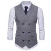 Teste coletes xadrezas de coletes manchas de coletes masculino coletor de xale de colete macho gilet homme homme casual mangas com jaqueta de negócios formal coletes 239g