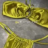 Sexy Women Bikinis Set Women Swimwear Halter Bathing Suit Fashion Summer Girl Padded Split Swimsuits223S