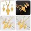 Anniyo Hawaii Jesus Jewelry Set Cruz colgante collares pendientes mujeres niñas Color oro Guam Micronesia Chuuk Pohnpei #212306 2012262T