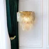 Стеновая лампа стекло хрустальный свет роскошный светодиод для прохода коридора спальня лофта
