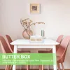Dinnerware Sets Butter Box Sealed Storage Square Containers With Lids Mini Refridgerator Home Cover Restaurant Tableware Lid