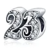 Charms 925 Sterling Sier Pandora Fortunato Ciondolo digitale Collana di gioielli Accessori fai da te Perline e spot Drop Delivery all'ingrosso Findi Dho1M