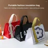 Opbergzakken Cartoon Lunchtas Multifunctionele Verdikte Aluminiumfolie Draagbare Waterdichte Isolatiedoos Outdoor Picknick Bento