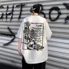 Designer-Modekleidung, Hip-Hop-T-Shirts, Rock-T-Shirts, 100 % Baumwolle, dunkler amerikanischer Straßenstil, weiblich, Sommer, High Street, Paarmode, kurzärmeliges T-Shirt, männlich, Ins