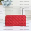 Cartera de mujer de moda Negro Rosa Rojo Empreinte Clutch Señoras Chica Cartera larga Carteras de cuero con cremallera única Monedero clásico Titular de la tarjeta