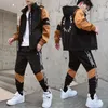 Men's Tracksuits A Set Of Male Spring And Autumn Trend Handsome Tooling Sports Jacket Coat Matching Clothes