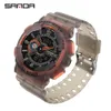 Снада бренд мужские часы высококачественные светодиодные роскошные часы Shockes Relogio Masculino мужские наручные часы Все функции работают