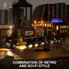 Figurines d'action Funwhole Lighting Ensemble de briques de construction Steampunk Minerai Train Blocs lumineux LED 1056 pièces pour adultes et adolescents 230721