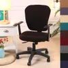 Jacquard Elastik Streç Ofis Sandalyesi Kapak Spandex Rotatable Bilgisayar Koltuğu Koltuk Slipcover Housse De Chaise Covers1952