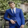 Slim Fits Royal Blue Man Work Business Suituł