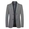 Мужские костюмы 2023 Mens Blazers Slim Fit For Men Business Formal Poat Wedding Cust Jackets Мужская модная пиджака D95