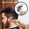 Cortadora de pelo profesional, cortador de corte de pelo de peluquero, maquinilla de afeitar recargable, borde de Metal inalámbrico ajustable para Men2405