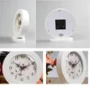 Table Clocks 6 Inch White Classic Wooden Silent Clock Retro Creative Art Desk Home Decro