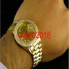 Montre-bracelet de luxe 18K pour hommes en or jaune présidentiel jour-date 41MM diamant montre automatique montre pour hommes montres pour hommes Top Qualit3061
